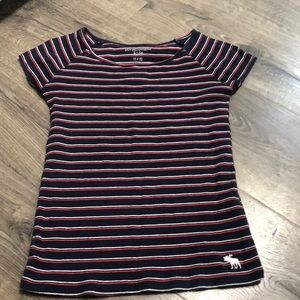 Navy,red,white striped ABERCROMBIE KIDS tee 11/12
